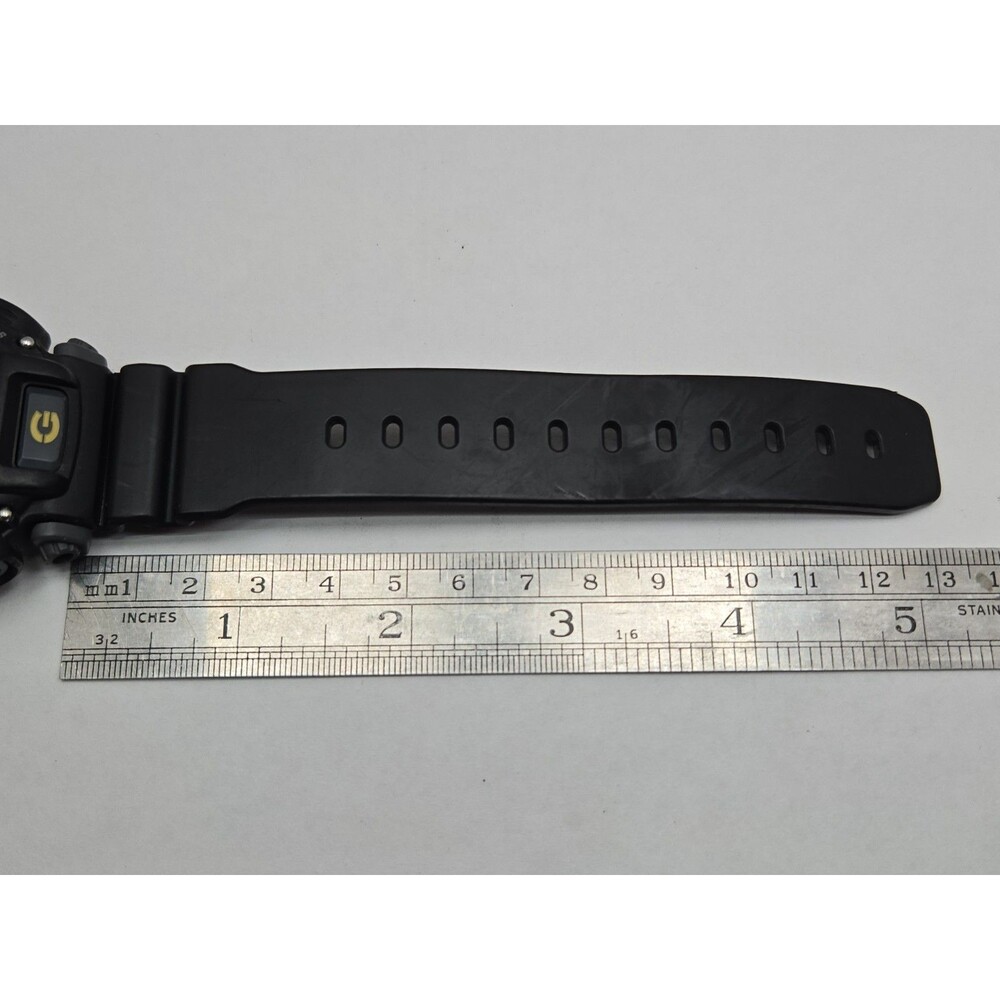 Casio G Shock Mens Digital Black Yellow 200M Illuminator Chronograph New Battery - Picture 8 of 11